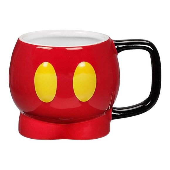 Disney Store Mickey Mouse Red Shorts Sculptured Ceramic Coffee Mug Cup - Picture 1 of 7